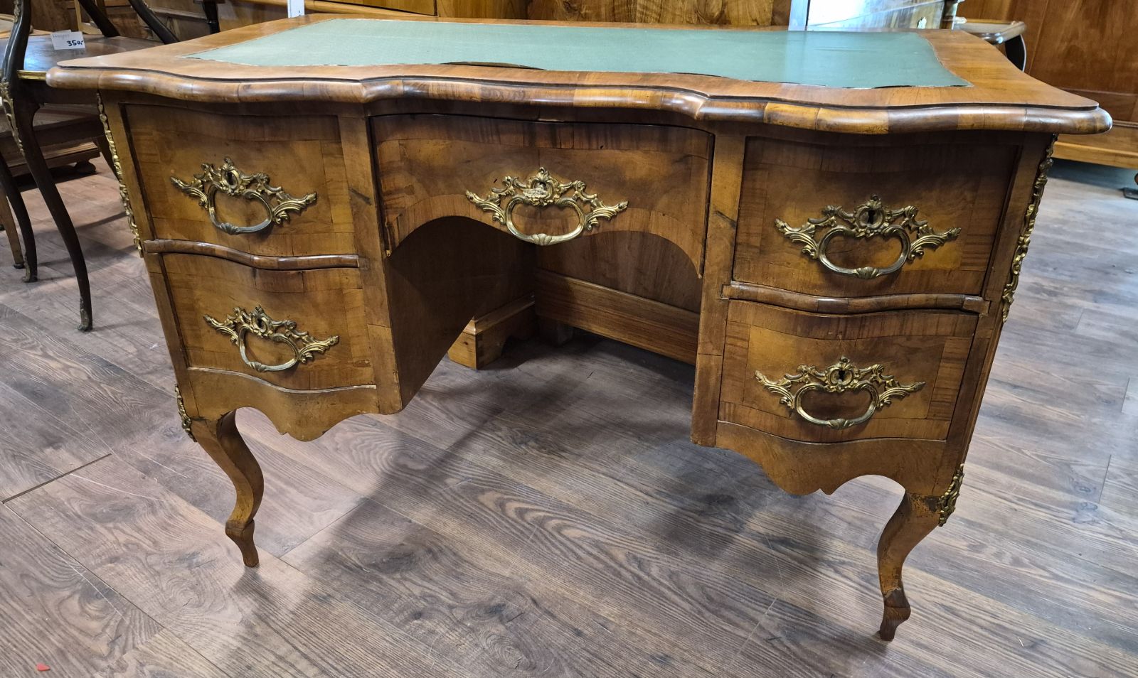 Antik Schreibtisch Nussbaum Barock 